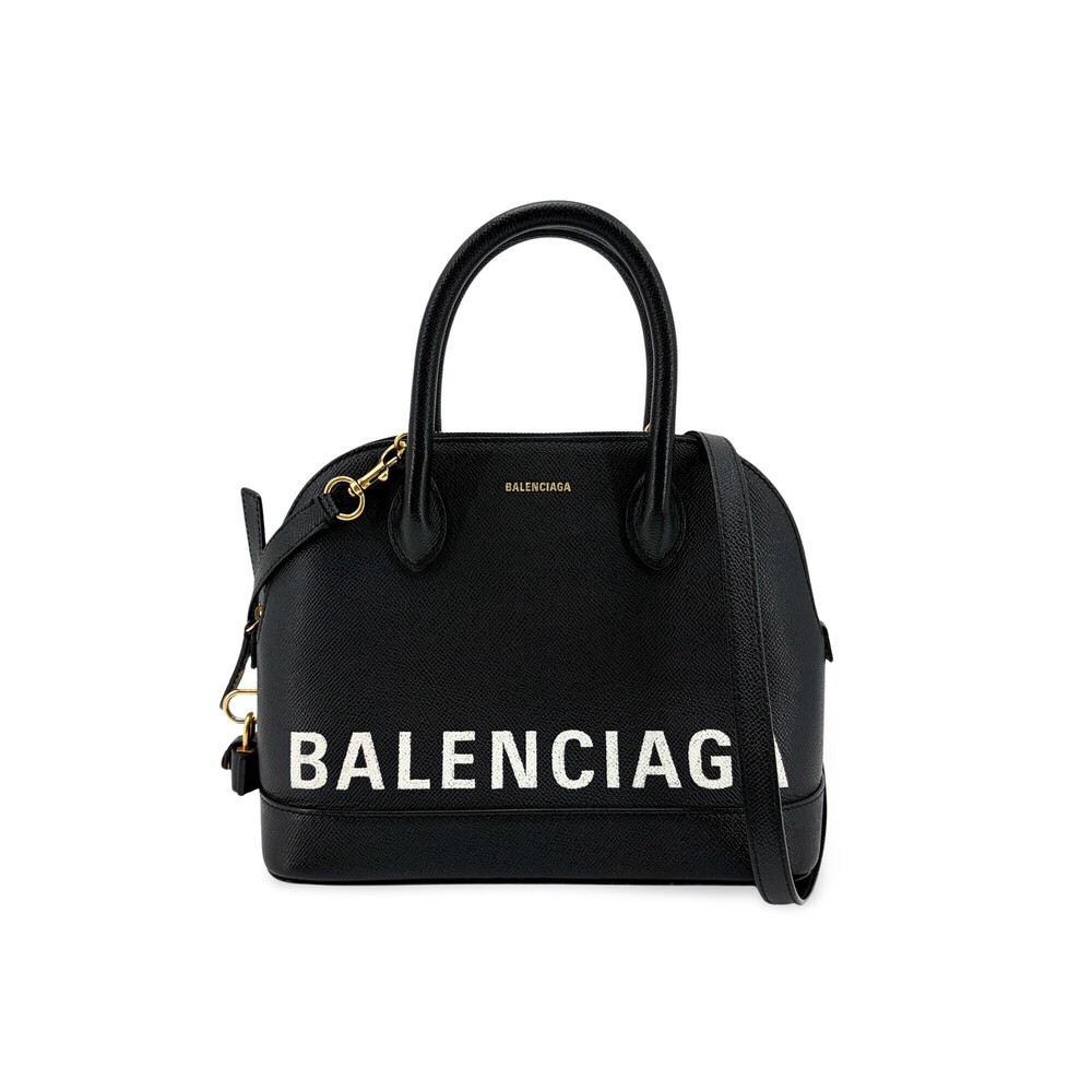 Balenciaga Logo Ville Leather Medium
